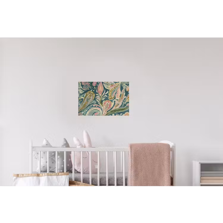 Patroon - Kleurrijk - Sierlijk - Groen Muursticker klein -kinderkamer