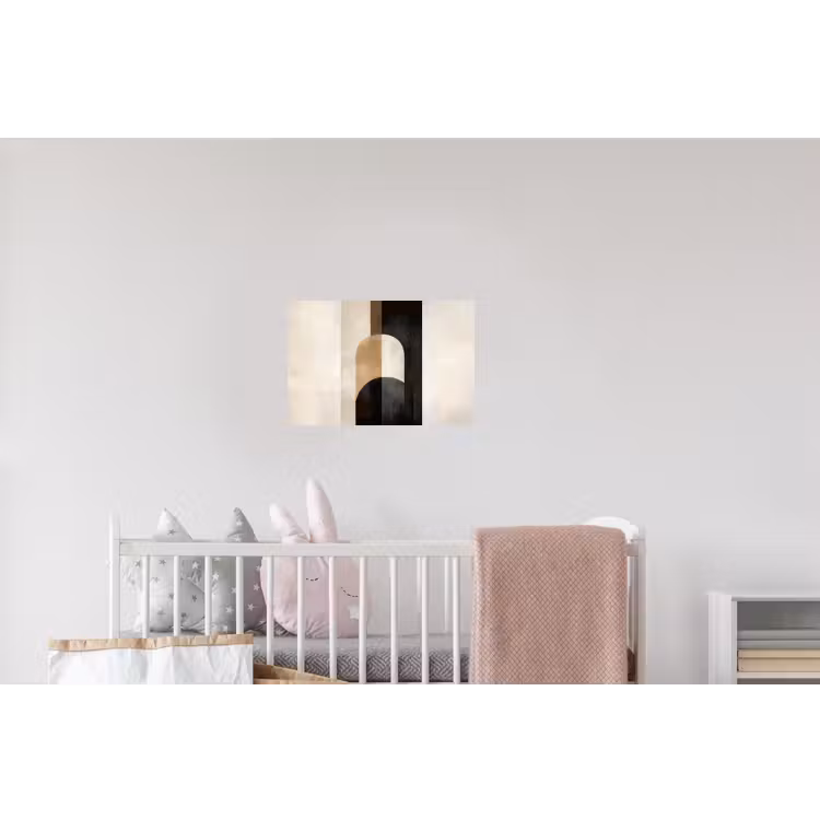 Geometrische - Vormen - Wit Muursticker klein -kinderkamer
