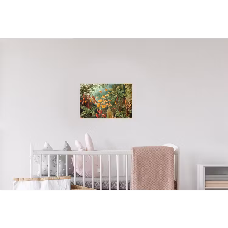 Design - Natuur - Paddenstoelen - Ernst Haeckel Muursticker klein -kinderkamer