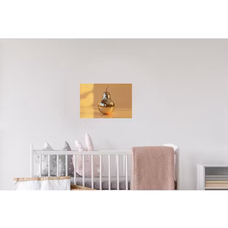Goud - Disco - Glitter - Peer Muursticker klein -kinderkamer