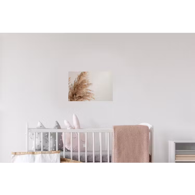 Rijk en pluizig pampagras uit de natuur Muursticker klein -kinderkamer