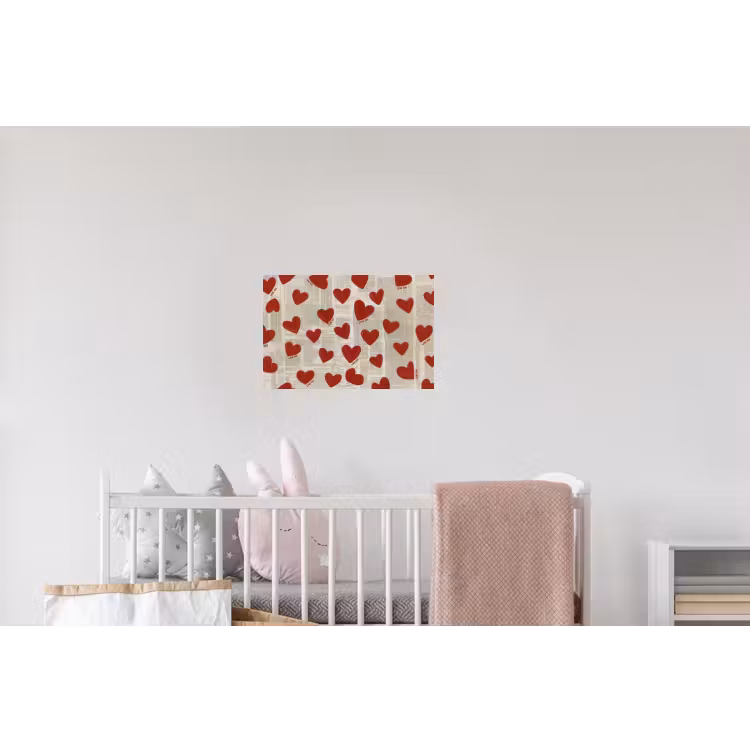 Hartjes - Krant - Loveyou Muursticker klein -kinderkamer