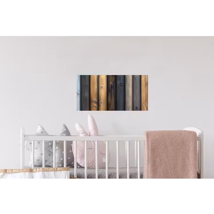 Hout - Planken - Gemengd Muursticker klein -kinderkamer