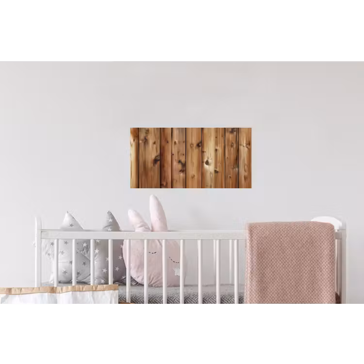 Hout - Planken - Bruin Muursticker klein -kinderkamer