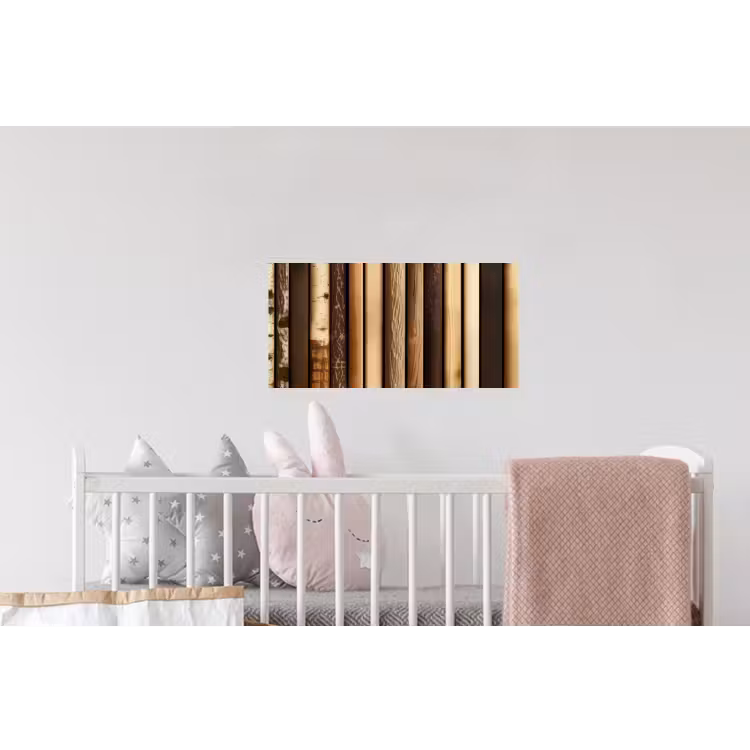 Hout - Planken - Natuurlijk Muursticker klein -kinderkamer