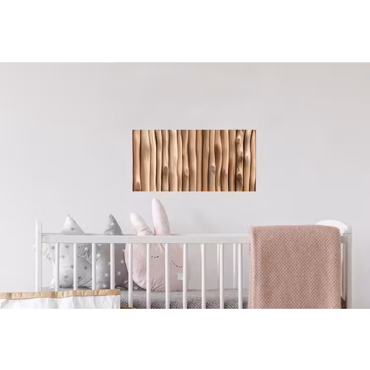 Hout - Stam - Lichtbruin Muursticker klein -kinderkamer