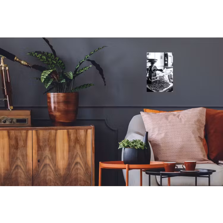 Koffiemolen - Gemalen - Vintage Muursticker klein -kamerbank