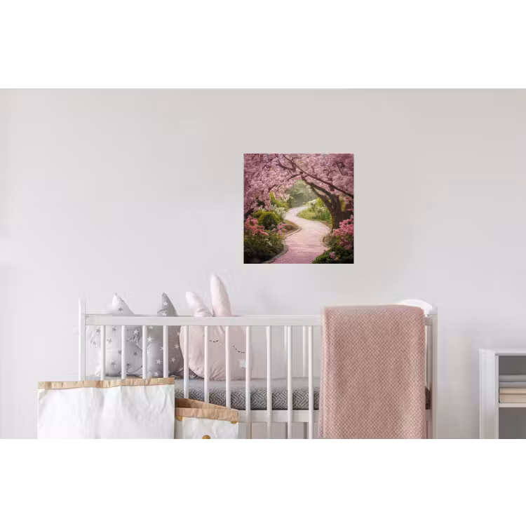 Kersenbloesem - Natuur - Sakura - Pad - Japanse tuin Muursticker klein -kinderkamer