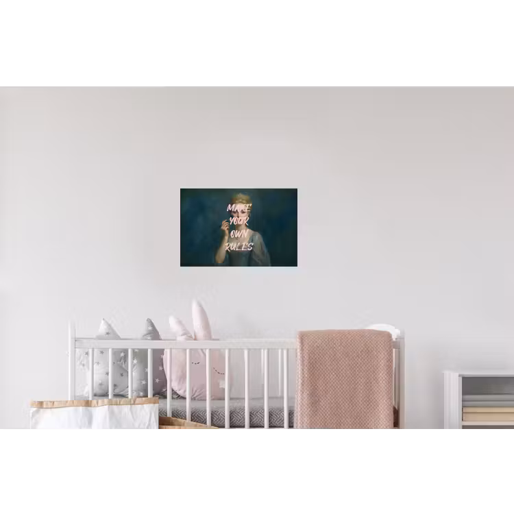 Klassiek - Sierlijk - Roze Muursticker klein -kinderkamer