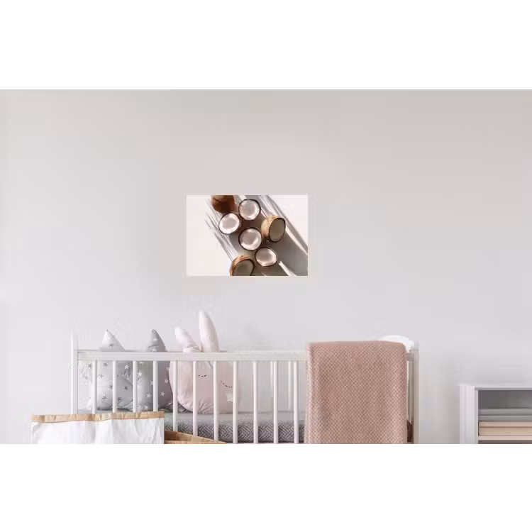 Kokosnoten - Bruin - Shaduw Muursticker klein -kinderkamer
