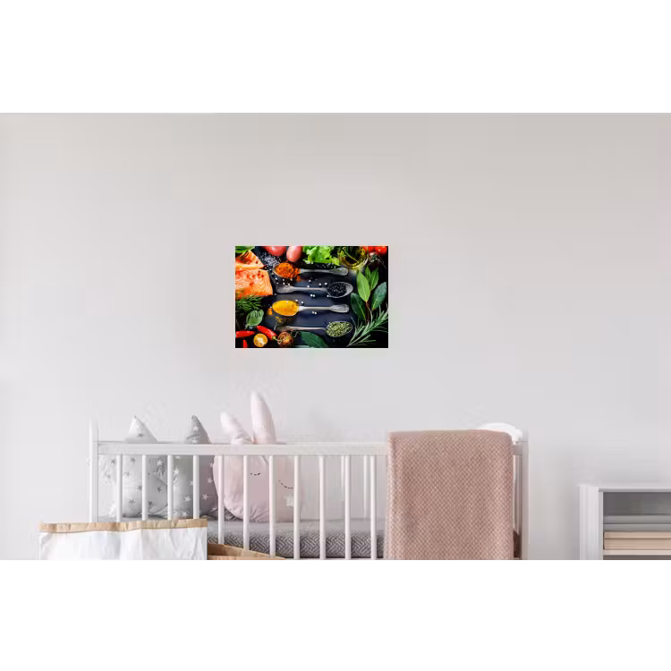 Kruiden - Lepels - Keuken - Specerijen Muursticker klein -kinderkamer
