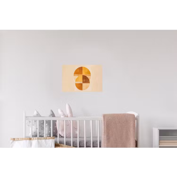 Cirkels - Geel - Minimalistisch Muursticker klein -kinderkamer