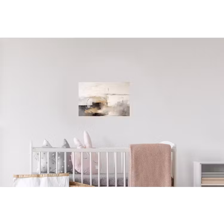 Kunst - Abstract - Grijs - Industrieel Muursticker klein -kinderkamer
