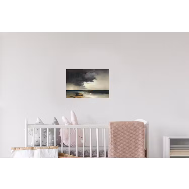 Kust - Golven - Rots - Storm Muursticker klein -kinderkamer