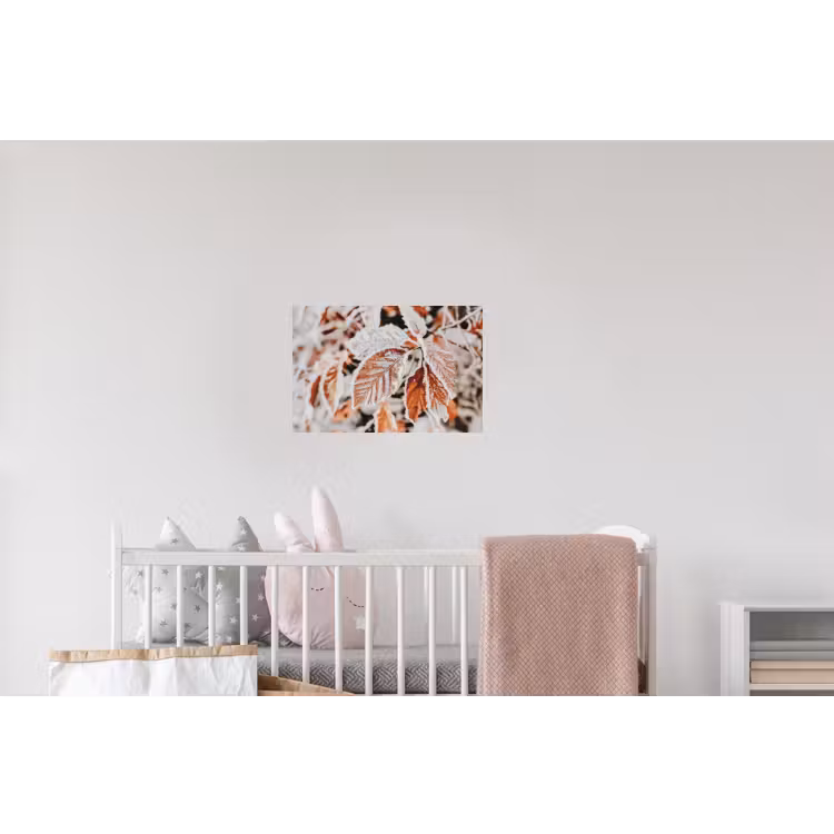 Bladeren - IJs - Winter - Natuur Muursticker klein -kinderkamer