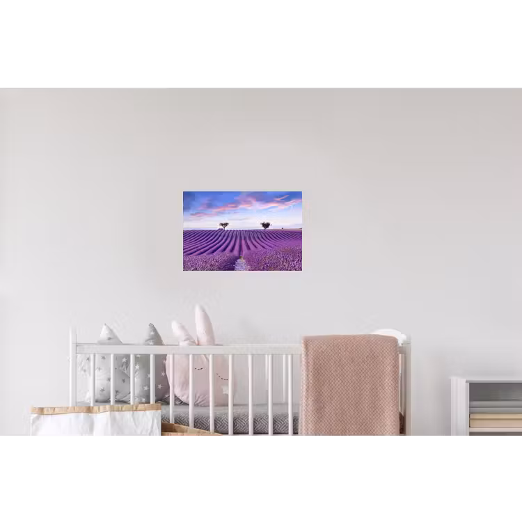 Lavendel - Natuur - Paars - Bomen - Bloemen Muursticker klein -kinderkamer