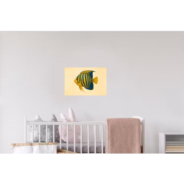 Felgeel - Vis - Strepen - Vinnen Muursticker klein -kinderkamer