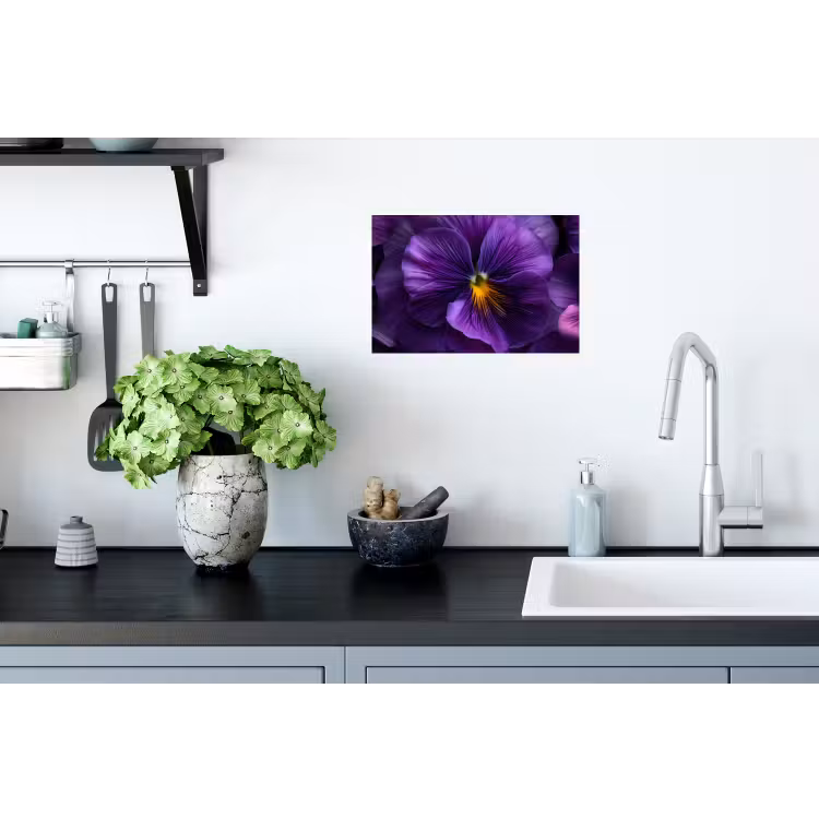 Paars - Viool - Diepte Muursticker klein -keuken