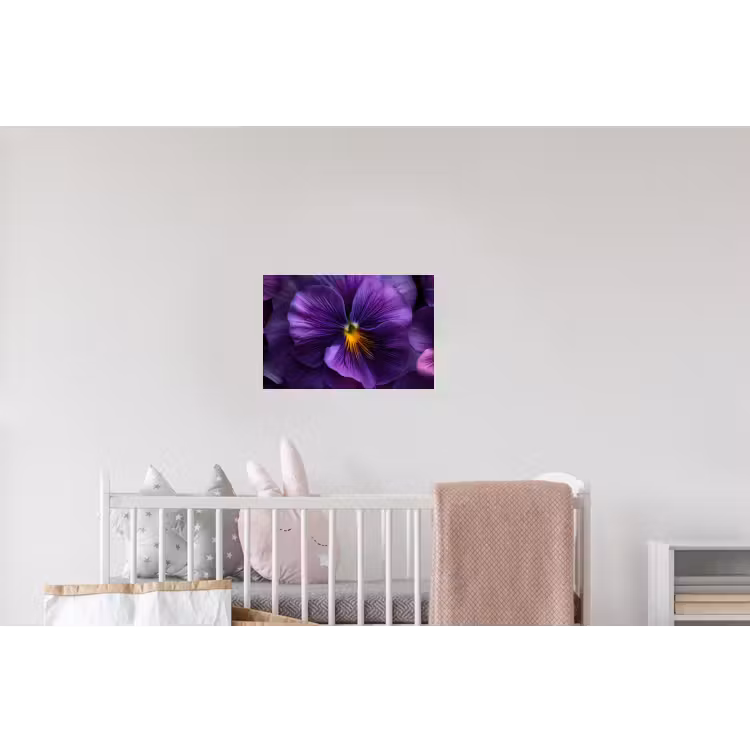 Paars - Viool - Diepte Muursticker klein -kinderkamer