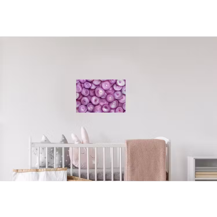 Paars - Uien - Close up Muursticker klein -kinderkamer