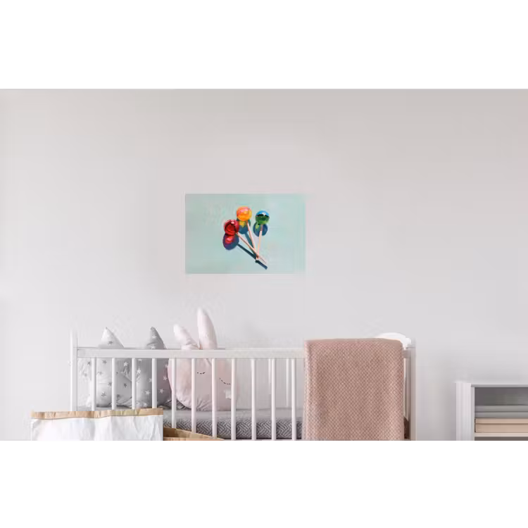 Lollys - Schaduw - Drie - Blauw Muursticker klein -kinderkamer