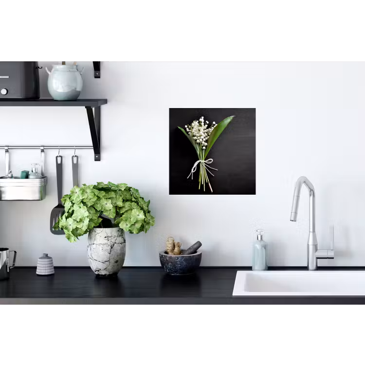Lelietjes van dalen - Bloemen - Stilleven - Flora Muursticker klein -keuken