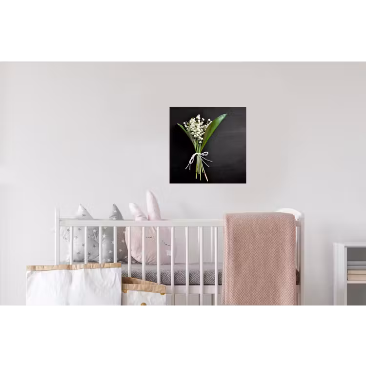 Lelietjes van dalen - Bloemen - Stilleven - Flora Muursticker klein -kinderkamer