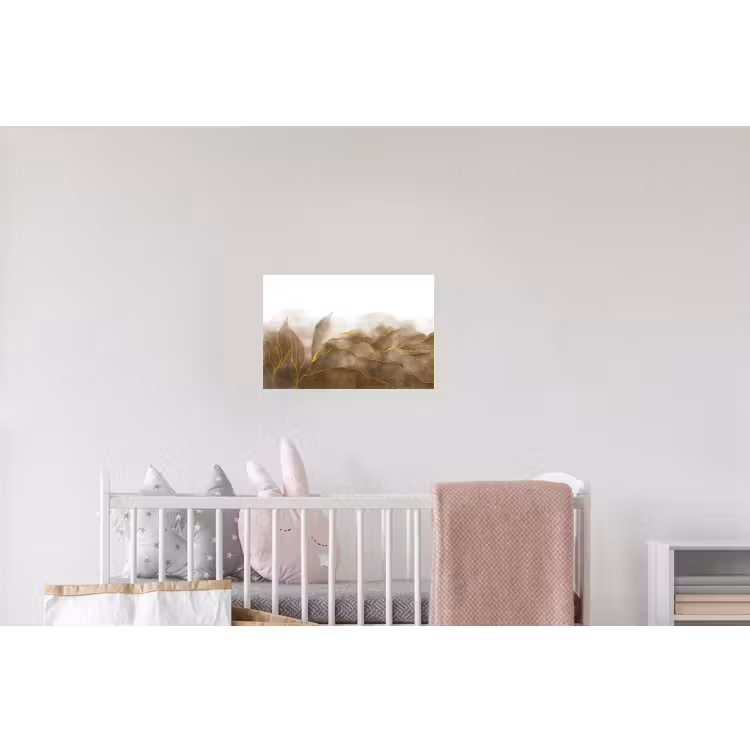 Marmer - Goud - Bruin - Textuur - Marmerlook Muursticker klein -kinderkamer