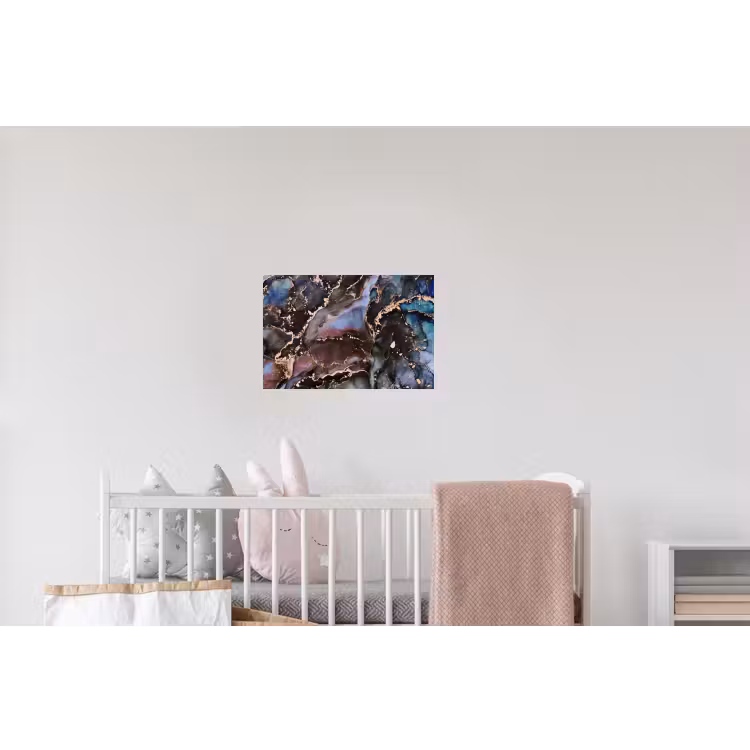 Marmer - Goud - Rosé Muursticker klein -kinderkamer