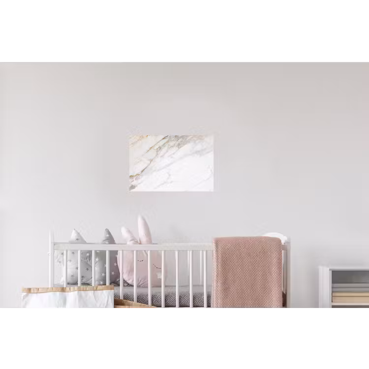 Marmer - Steen - Wit - Goud - Marmerlook - Steen - Luxe Muursticker klein -kinderkamer