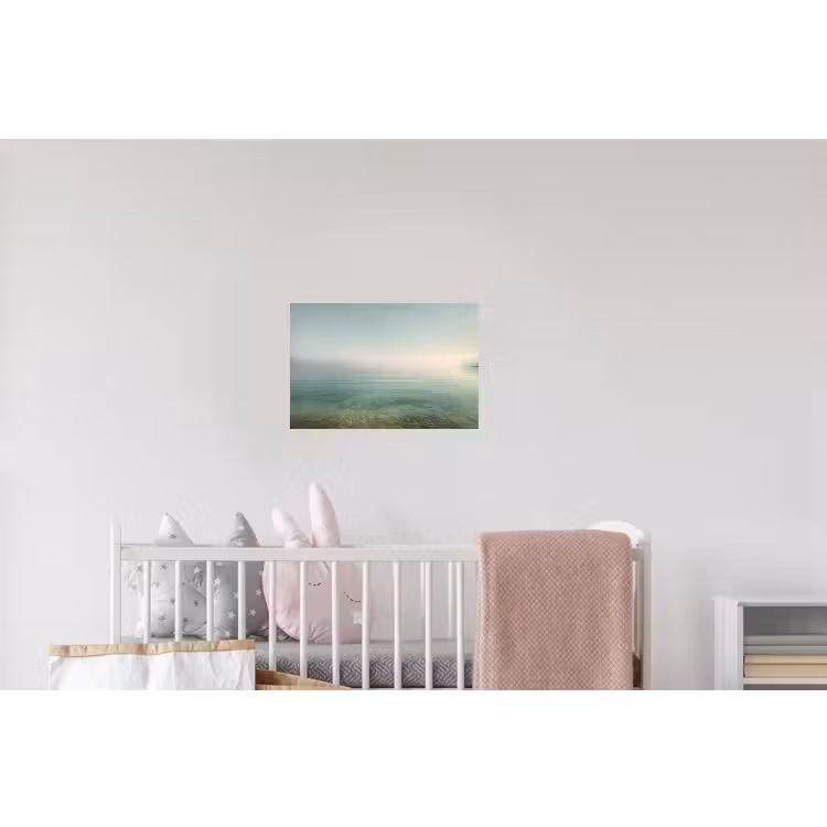 Zee - Horizon - Blauw - Mist Muursticker klein -kinderkamer