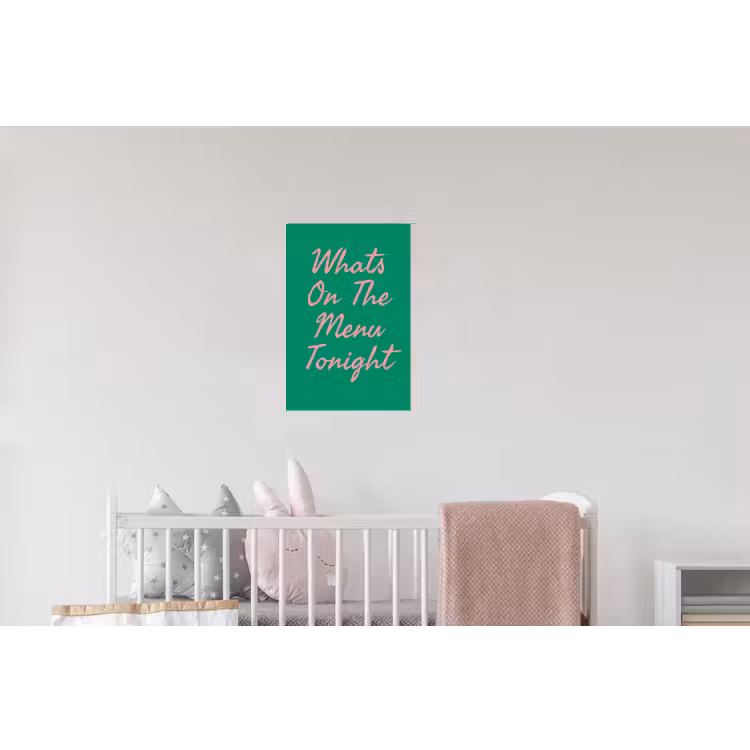 Menu - Quote - Roze Muursticker klein -kinderkamer