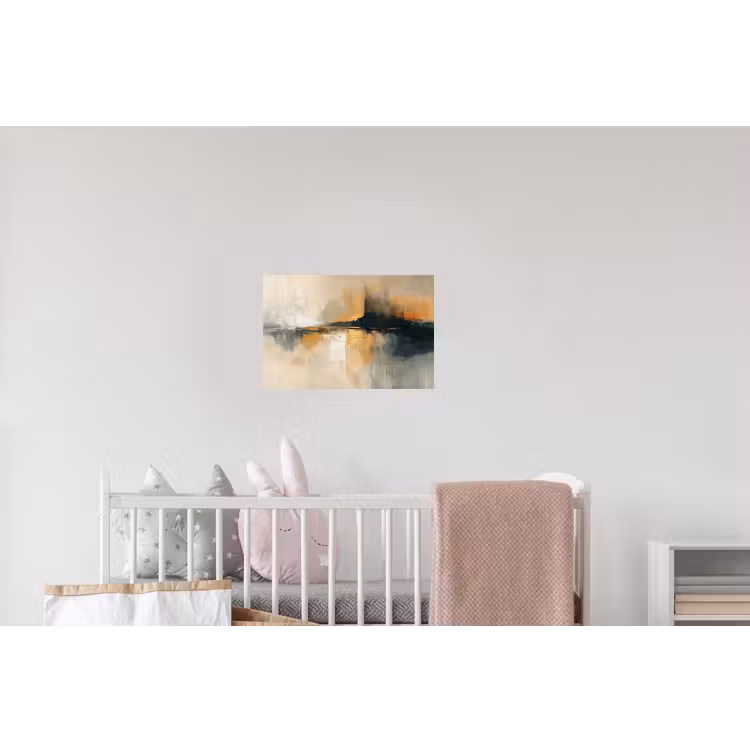 Moderne kunst - Abstract - Zwart Muursticker klein -kinderkamer