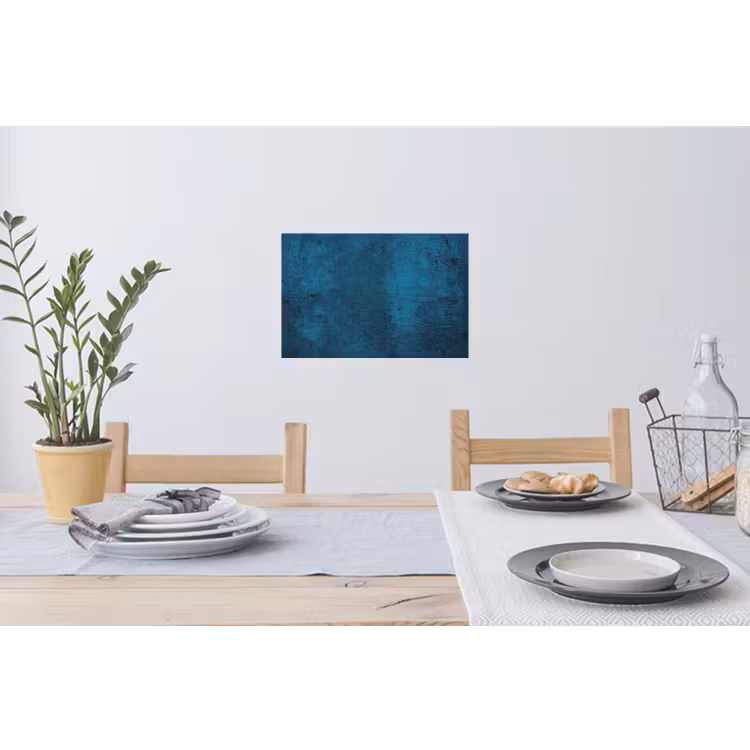 Natuursteen - Beton - Steen - Blauw Muursticker klein -eettafel