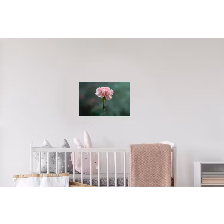 Anjer - Roze - Bloemblaadjes Muursticker klein -kinderkamer