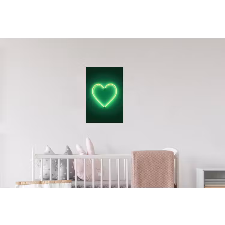 Neon - Groen - Licht Muursticker klein -kinderkamer