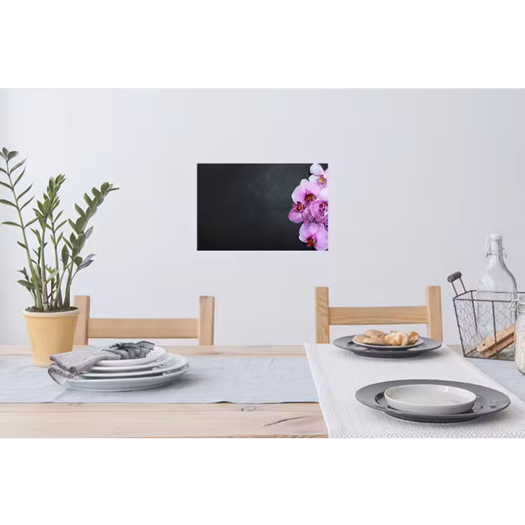 Orchidee - Bloemen - Roze - Flora Muursticker klein -eettafel