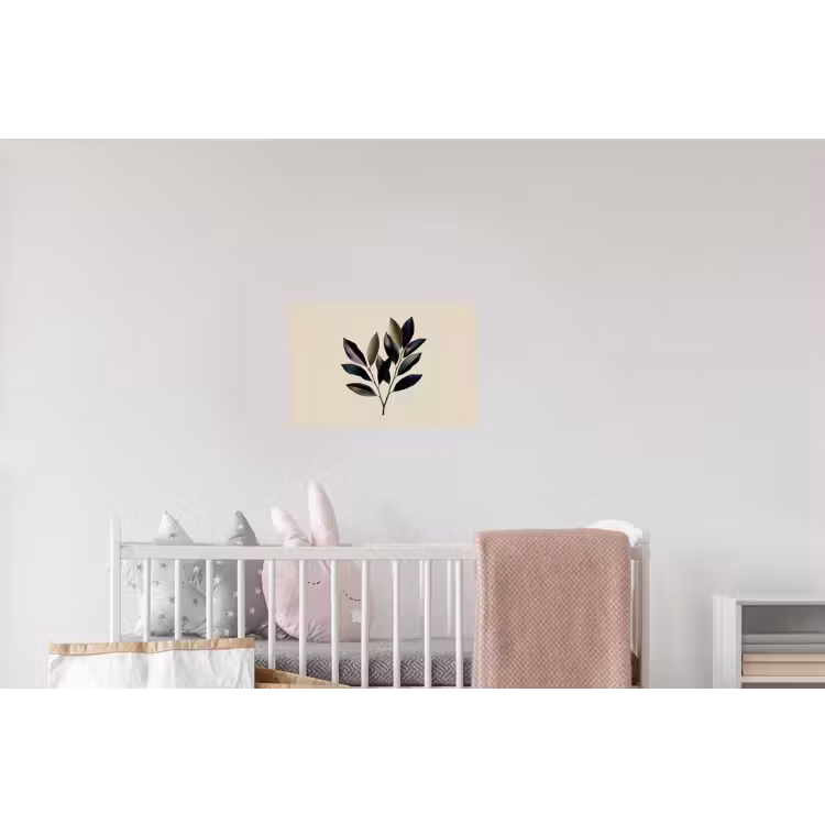 Ovaal - Olijfgroen - Simpel Muursticker klein -kinderkamer