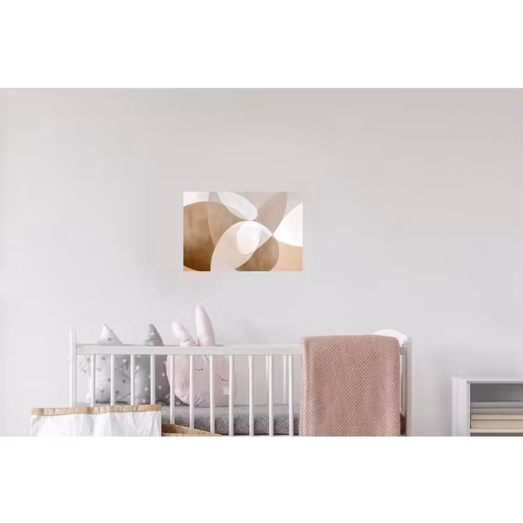 Ovale vormen - Transparant - Zachte overgang Muursticker klein -kinderkamer
