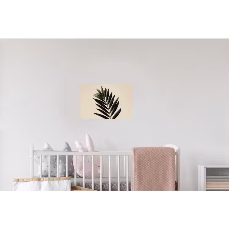 Palmblad - Donkere bladen - Subtiel Muursticker klein -kinderkamer