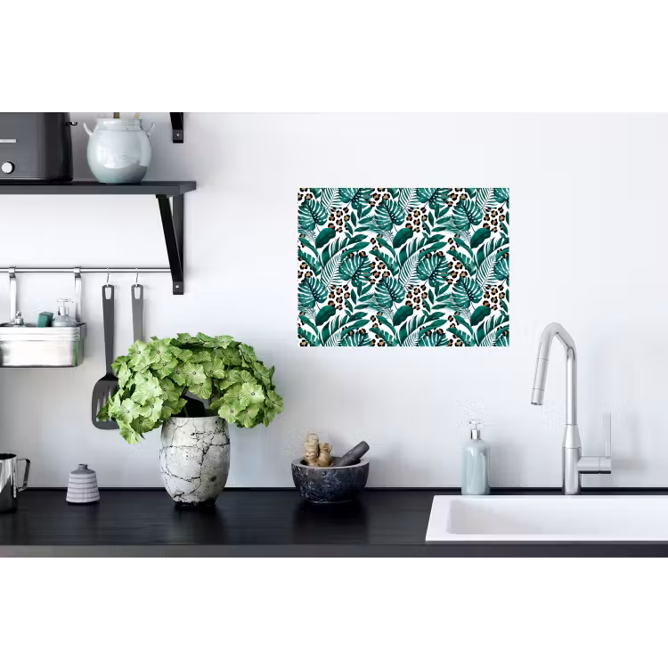 Panterprint - Bladeren - Jungle Muursticker klein -keuken