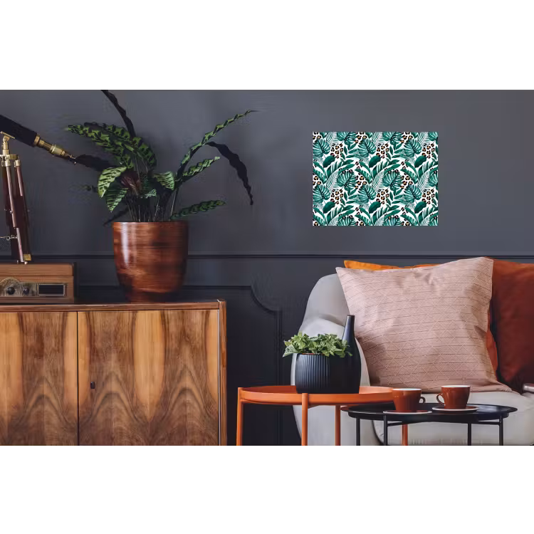 Panterprint - Bladeren - Jungle Muursticker klein -kamerbank