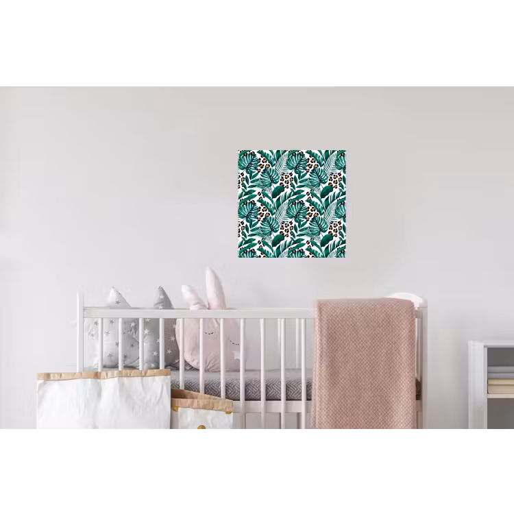 Inductie beschermer - Panterprint - Bladeren - Jungle - Afdekplaat voor kookplaat Muursticker klein -kinderkamer