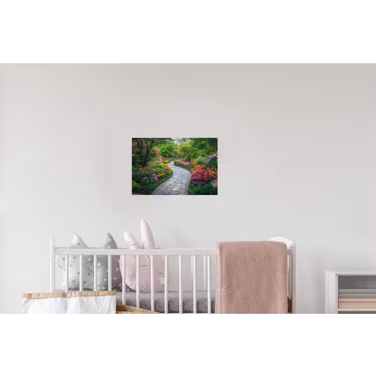 Park - Bloemen - Tuin Muursticker klein -kinderkamer