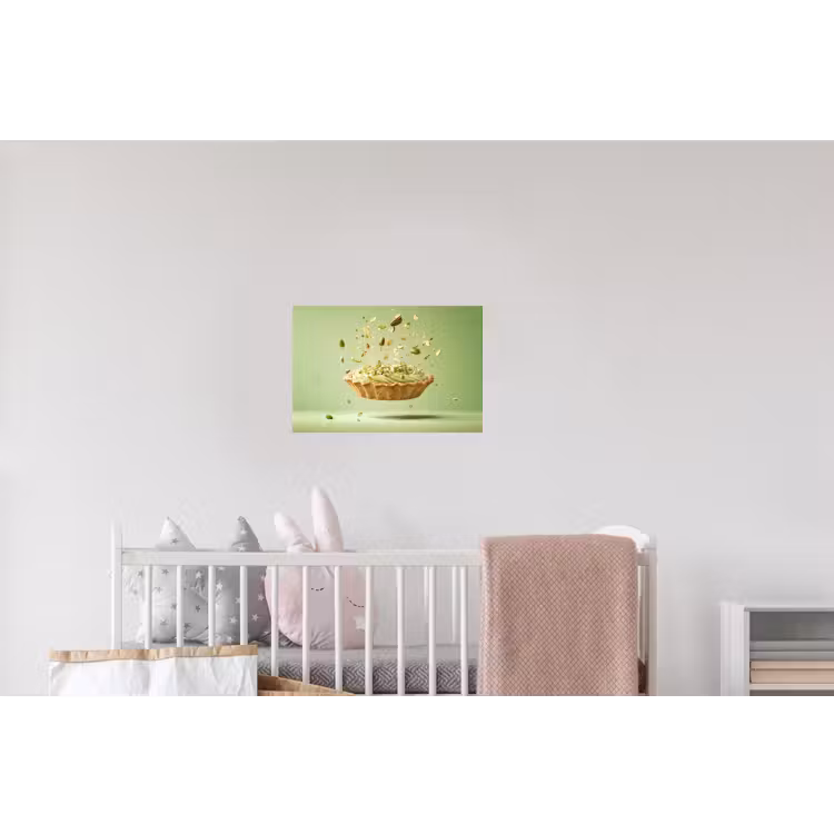 Pistache - Taart - Noten - Eten Muursticker klein -kinderkamer