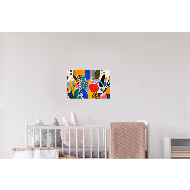 Stippen - Vormen - Modern - Kleuren Muursticker klein -kinderkamer
