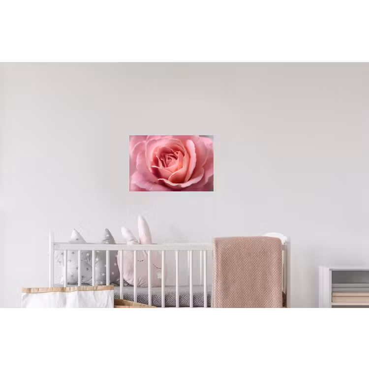 Roze - Roos - Romantisch Muursticker klein -kinderkamer