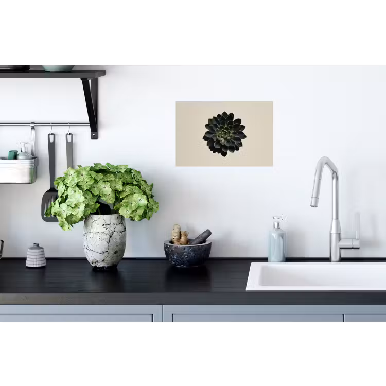 Rozet - Cirkelvormig - Donkergroen Muursticker klein -keuken