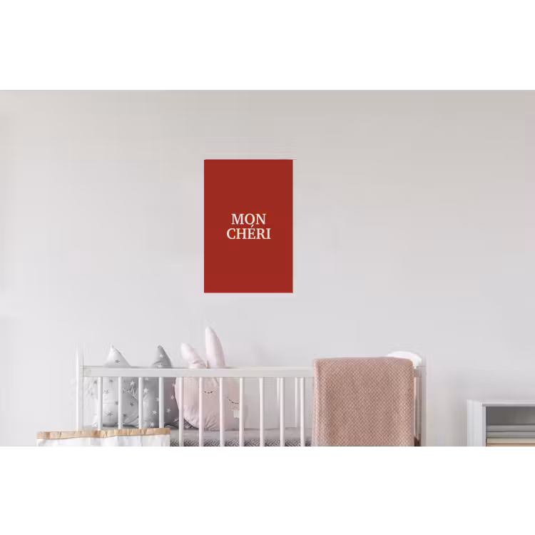 Rood - Frans - Quotes Muursticker klein -kinderkamer