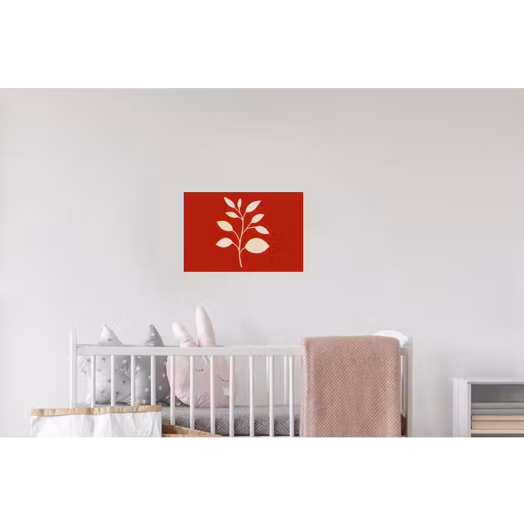 Silhouet - Bladeren - Tak Muursticker klein -kinderkamer
